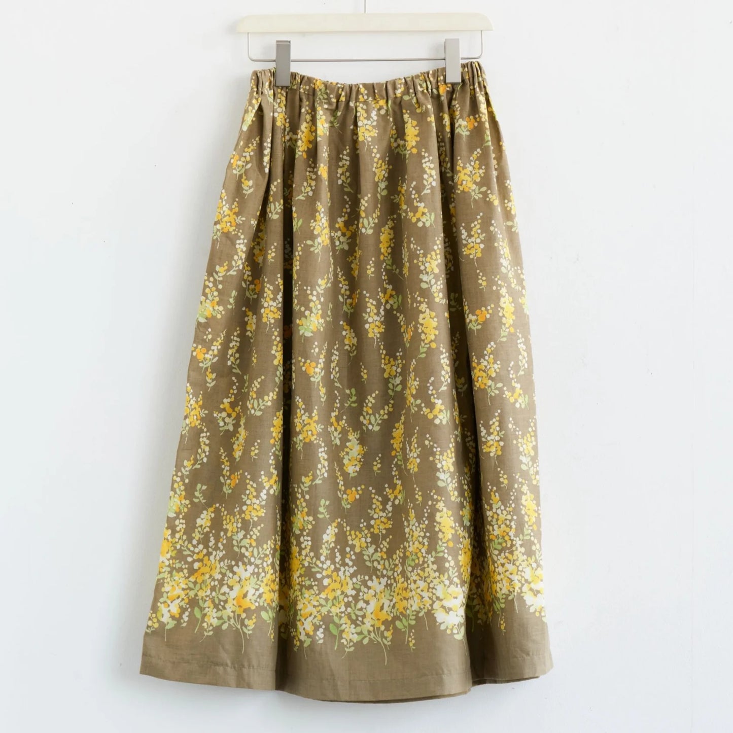 Kokka - Mimosa Hem Border - A - Cotton Poplin Fabric