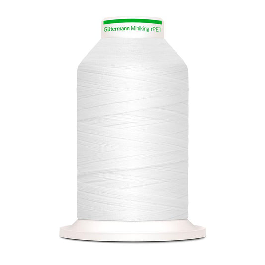 Gütermann rPET Miniking Thread 1000m - Col. 800 Cloudy White