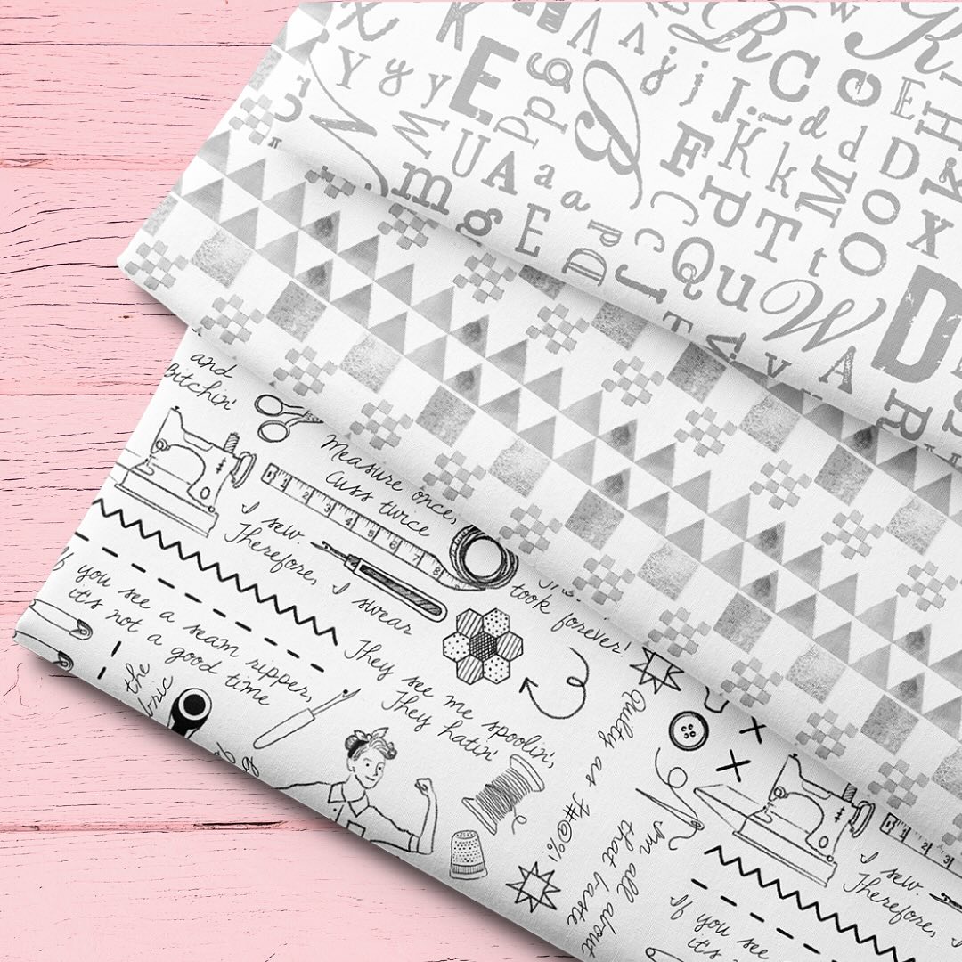 Peaks - Quiet Riot - Cotton Fabric