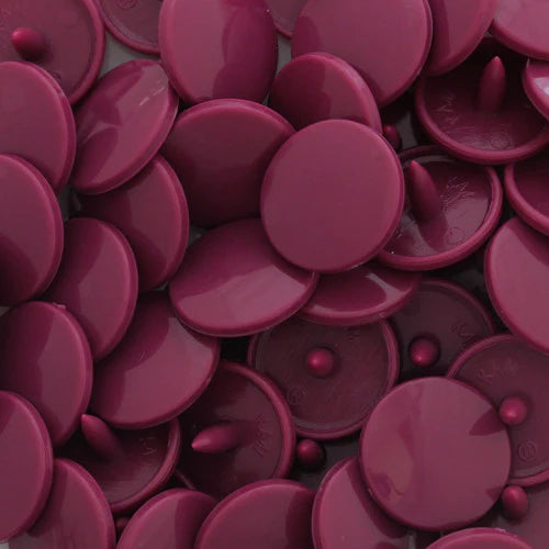KamSnaps Plastic Snaps Size 20 - B34 Plum Purple - Glossy - Package of 20 Sets