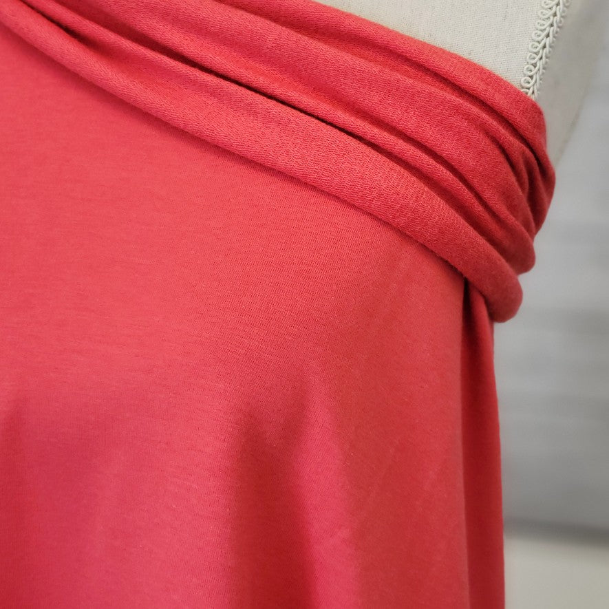 Bamboo Cotton Rib 2x2 - Coral Reef - Ribbed Knit