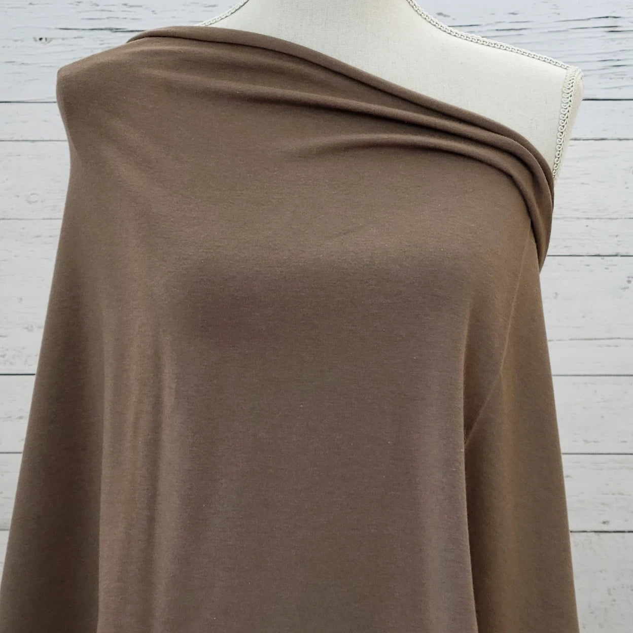 Bamboo Cotton Jersey - Milk Chocolate