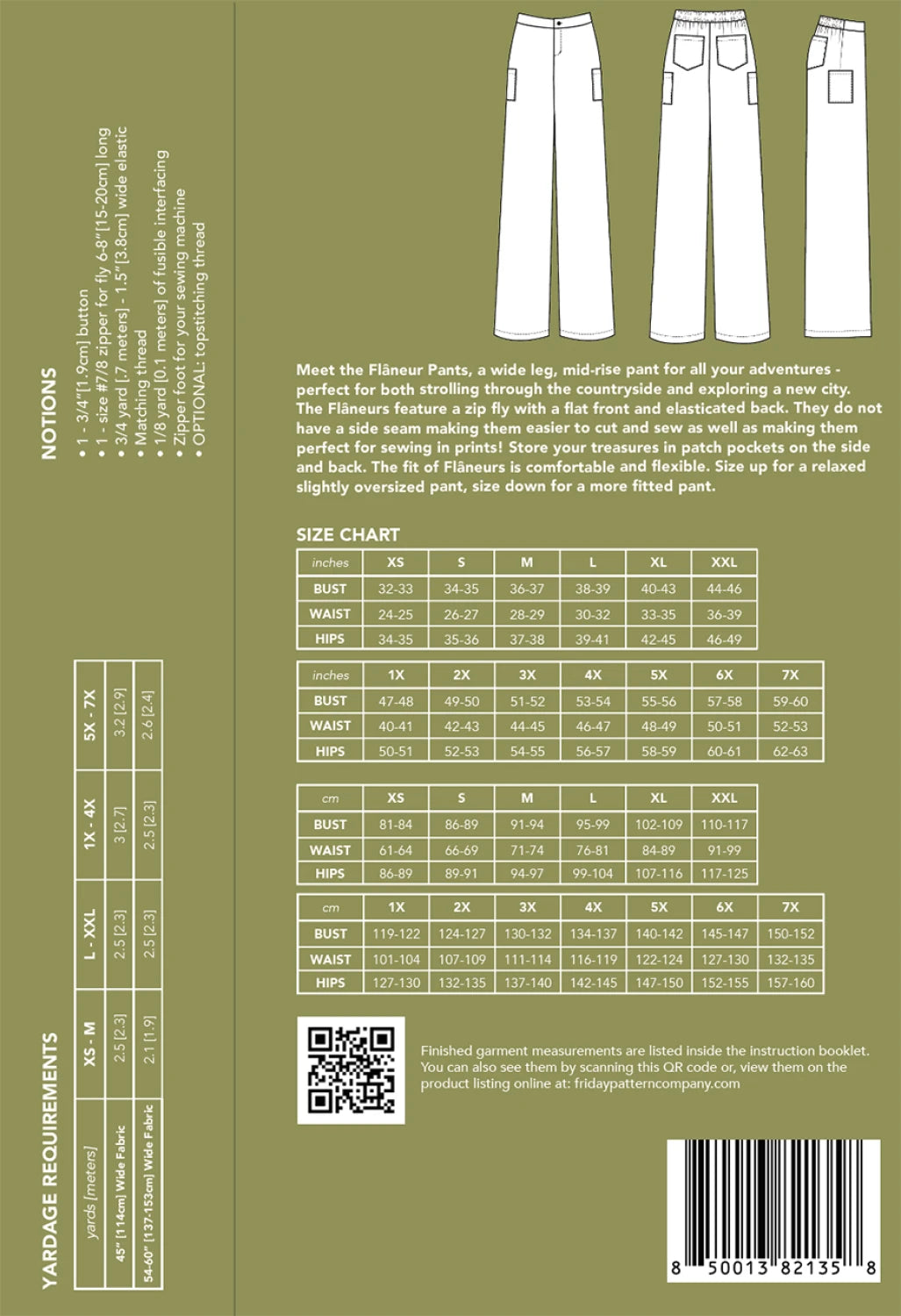 Friday Pattern Co. - Flâneur Pants