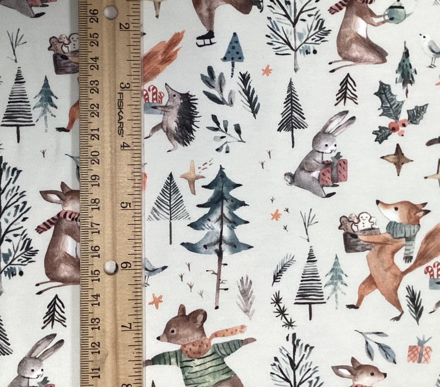 My Christmas Forest - Beige - Cotton Jersey Knit