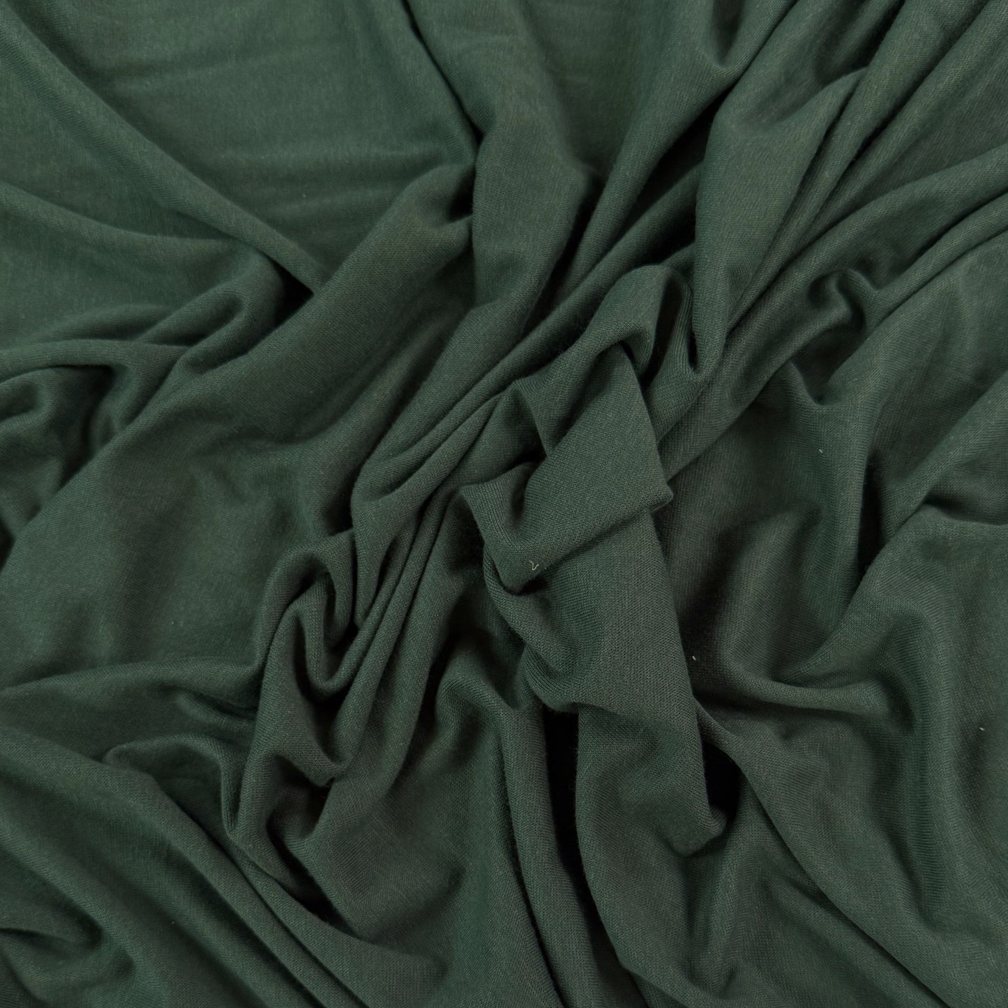 Bamboo Cotton 1x1 Rib Knit - Pine