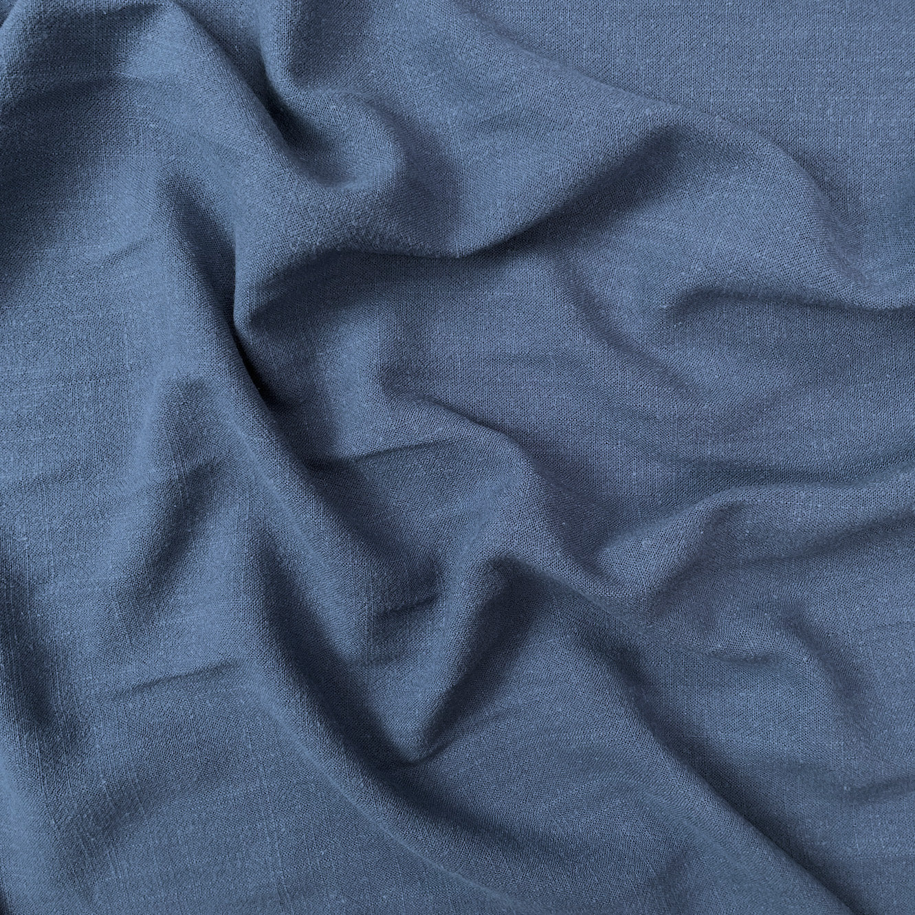 Silky Linen Viscose Noil - Dark Denim