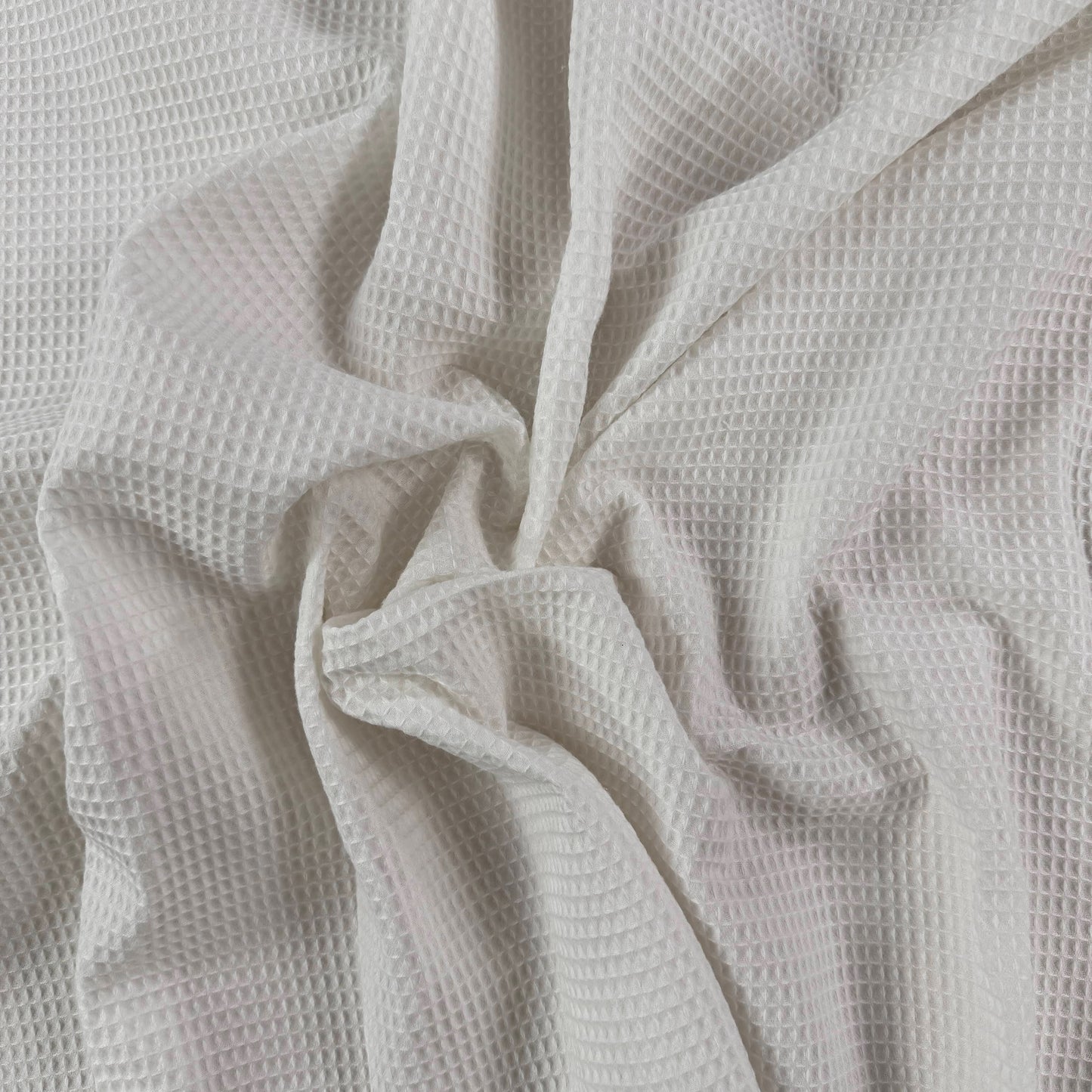 Woven Organic Cotton Waffle - Off White/Ivory - Film Studio Deadstock