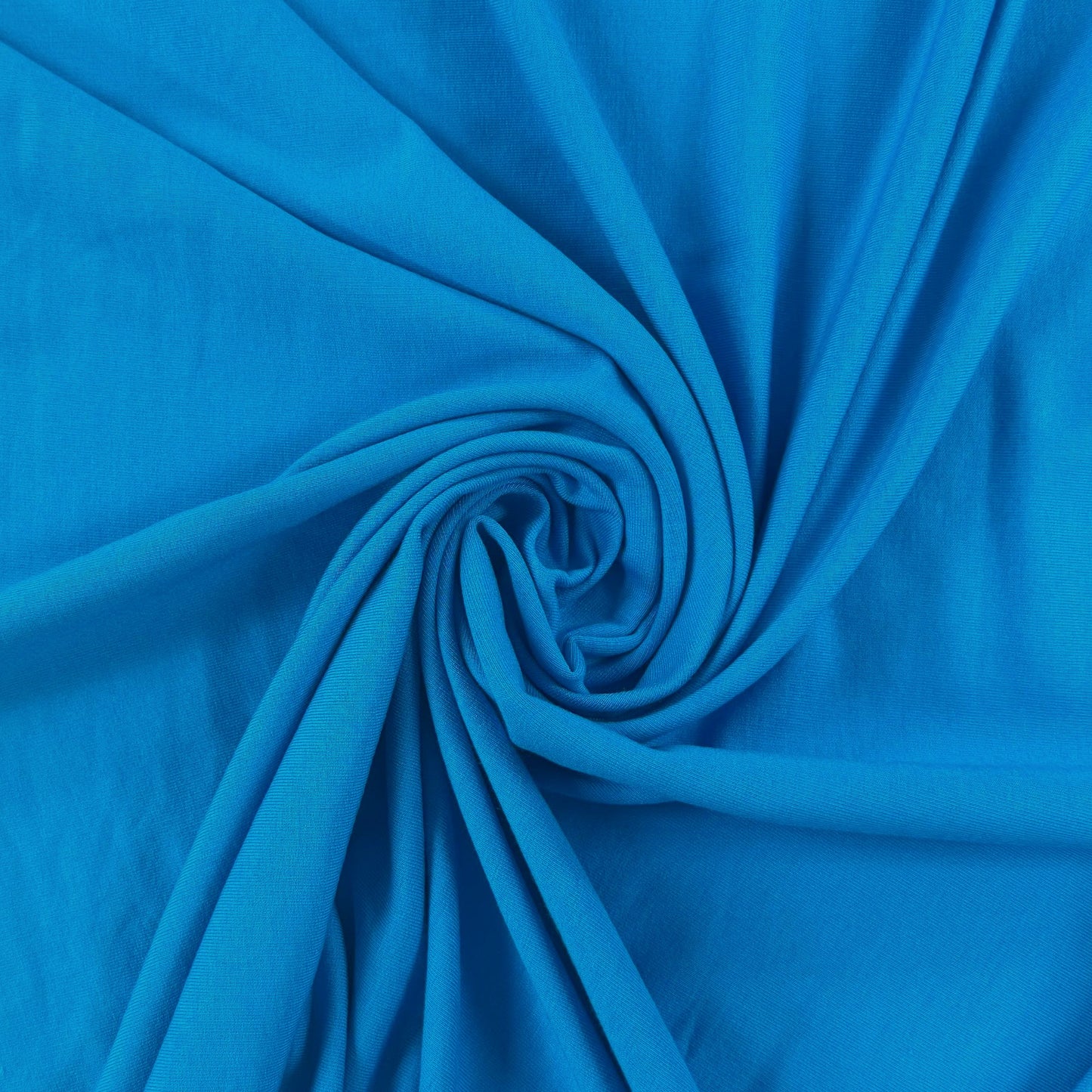 Bamboo Cotton French Terry - Turquoise Blue