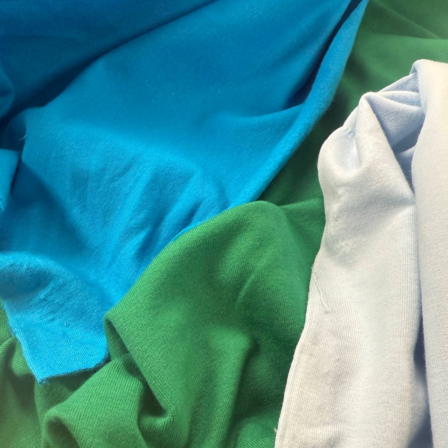 Bamboo Cotton French Terry - Frost Blue