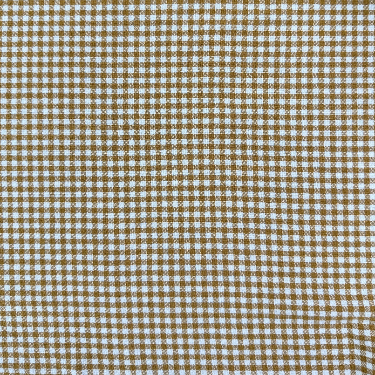 Organic Yarn Dyed Cotton - Mustard Gingham