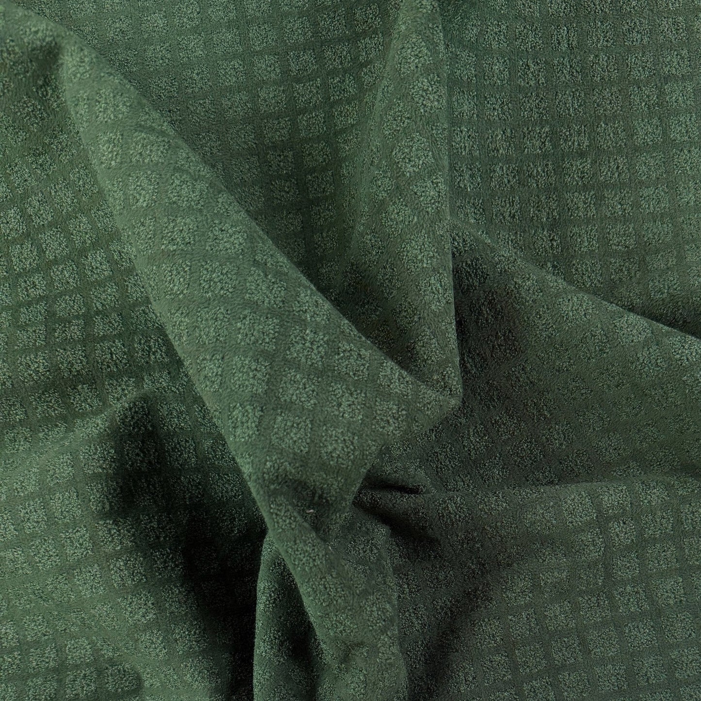 Polyester Velvet Upholstery Fabric - Green - Film Studio Deadstock