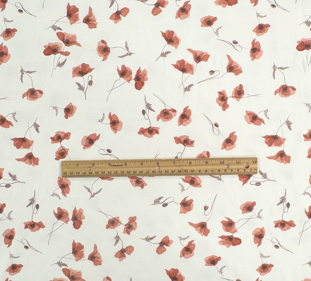 16" Remnant - Poppy 2.0 - Cotton Jersey Knit