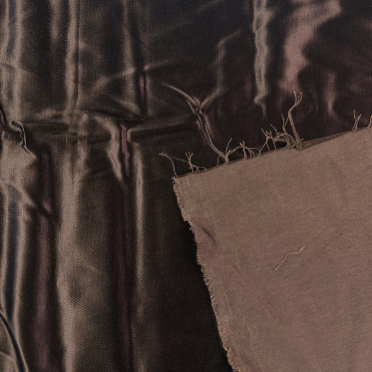 Kasha Lining Acetate/Cotton - Walnut - Deadstock