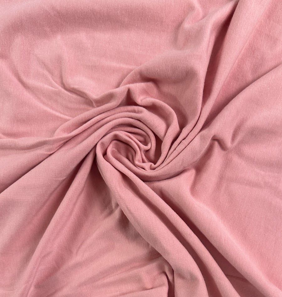TENCEL™ Lyocell Organic Cotton French Terry - Mellow Rose