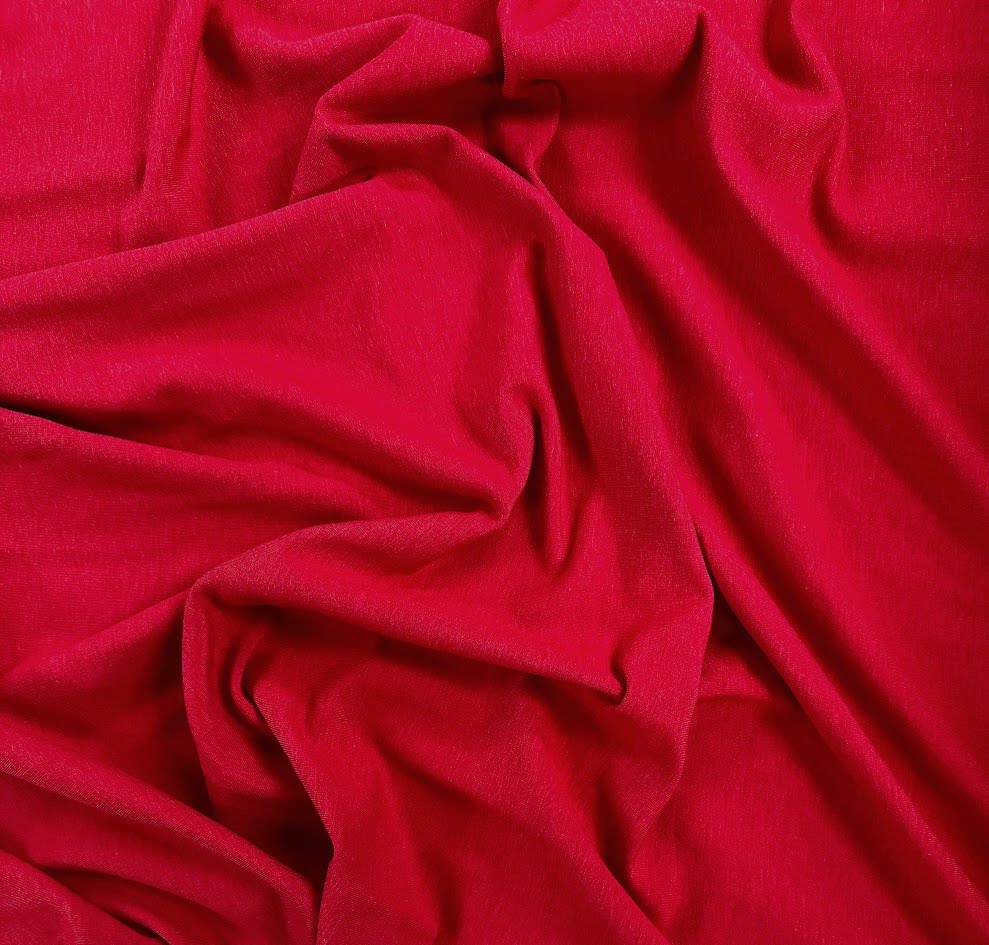 TENCEL™ Lyocell Organic Cotton French Terry - Chili Red