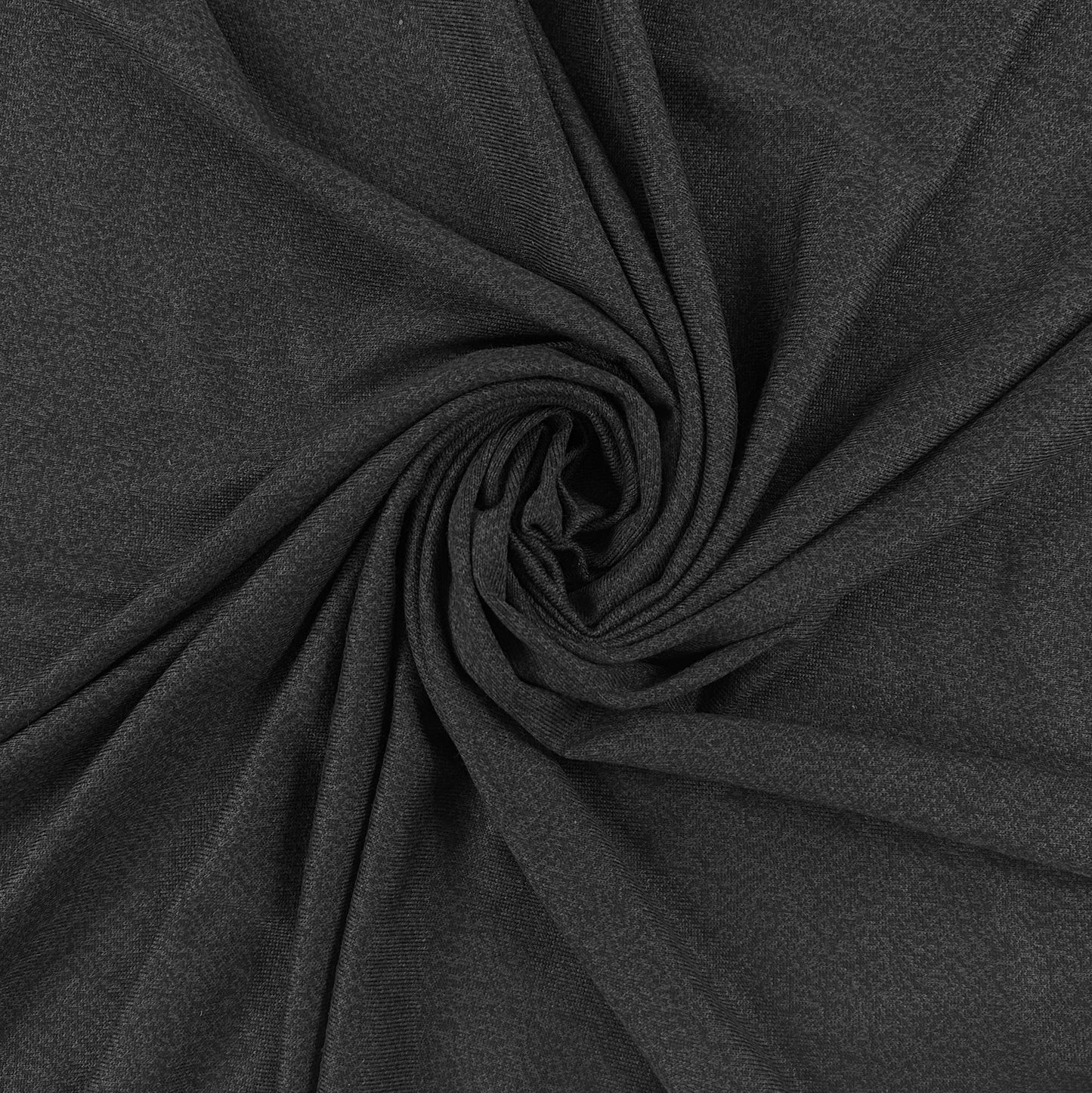 45" Remnant - Tencel Lyocell Cotton Sweater Knit - Black - Local Deadstock