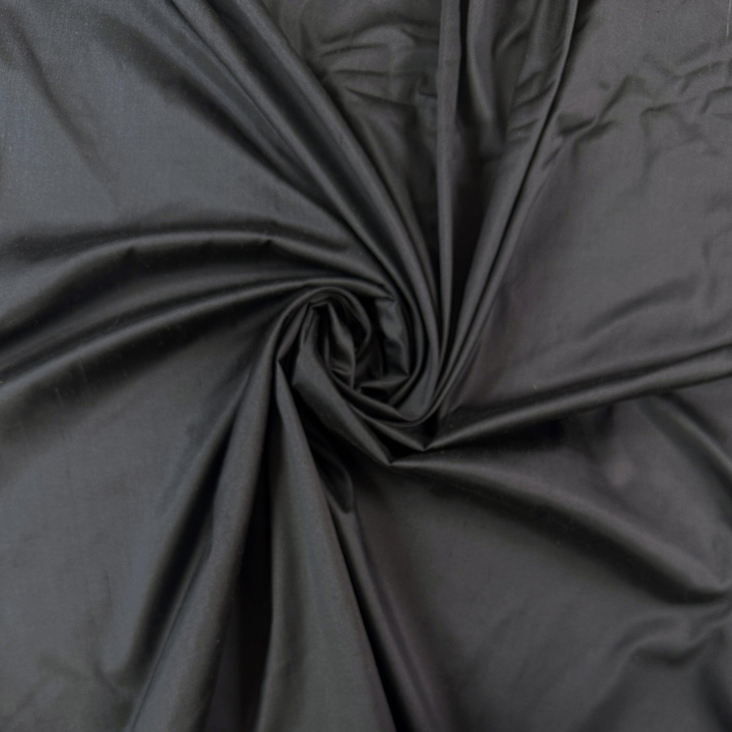 Silk Dupioni - Charcoal Grey - Designer Deadstock