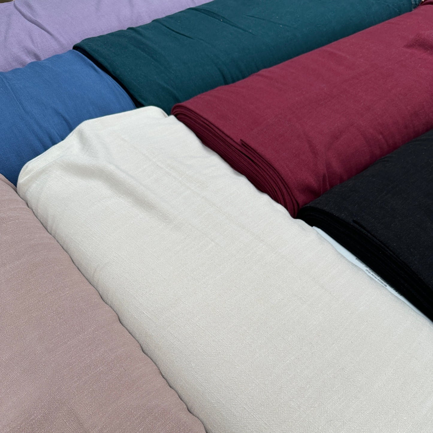 Silky Linen Viscose Noil - Quartz