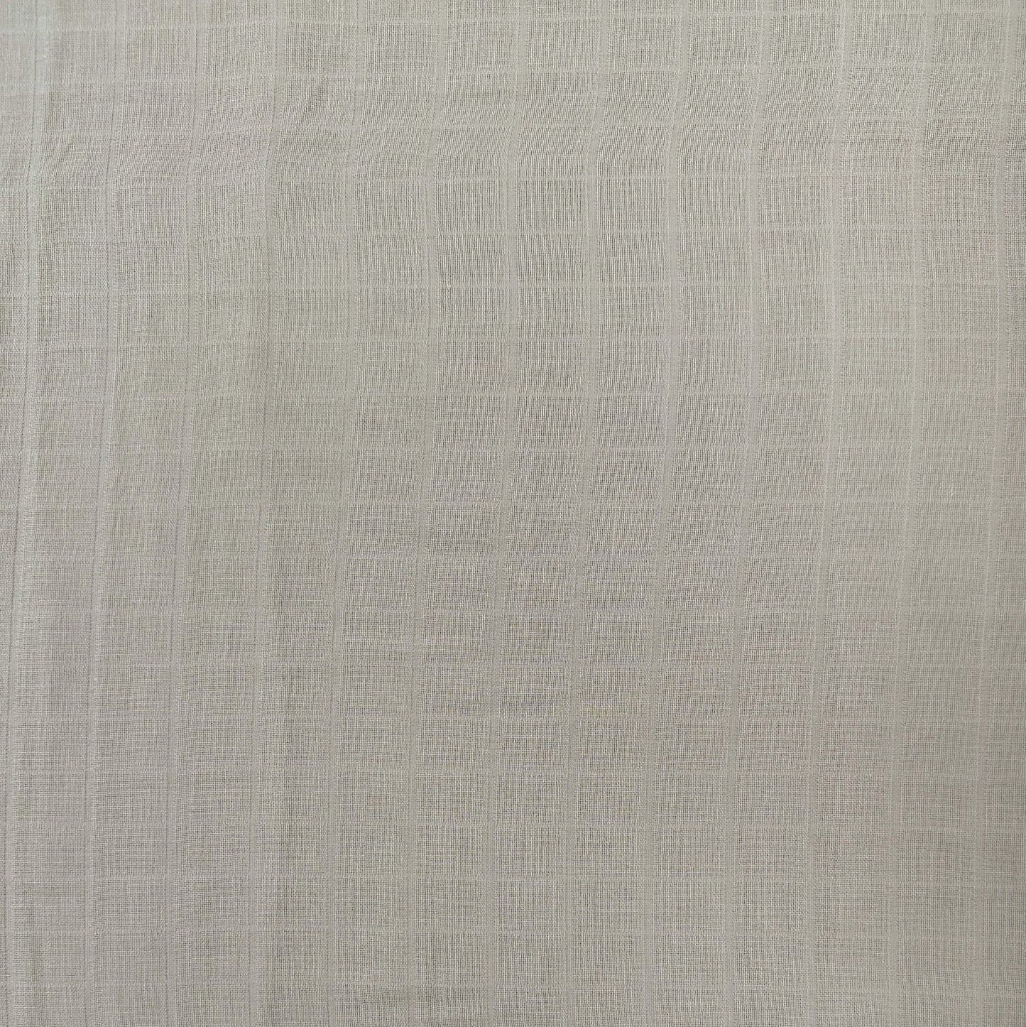 Organic Cotton Checked Double Gauze - Fawn