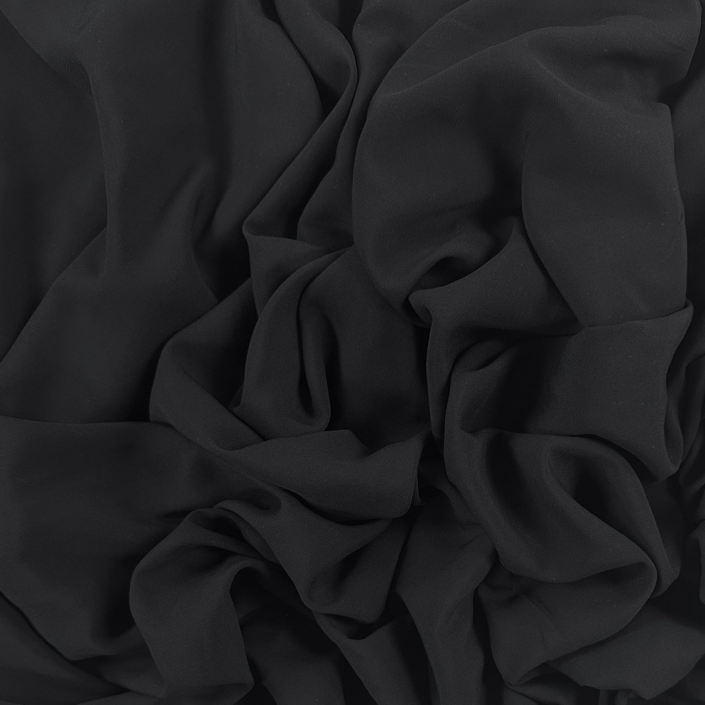 Black - Viscose Rayon Challis