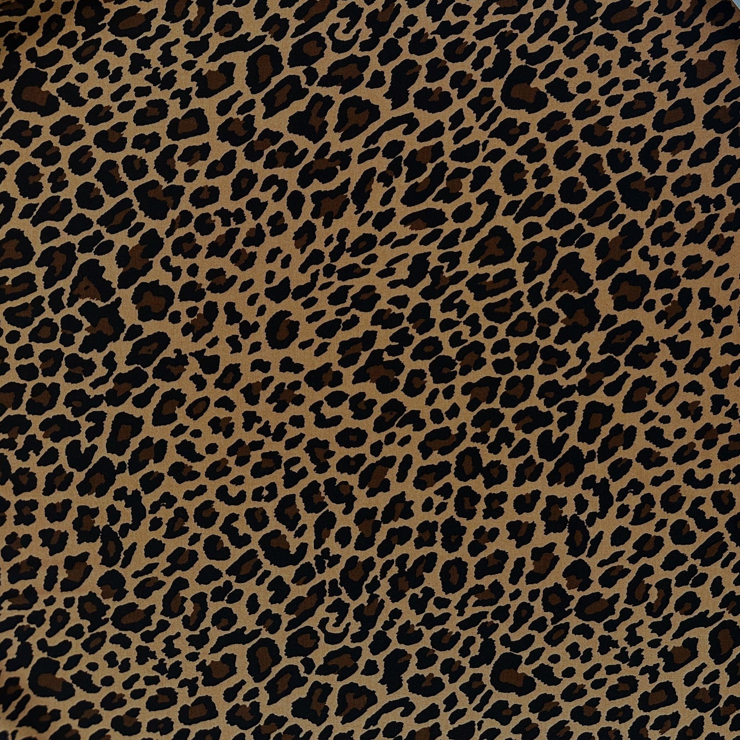 Leopard Print - Viscose Rayon Challis