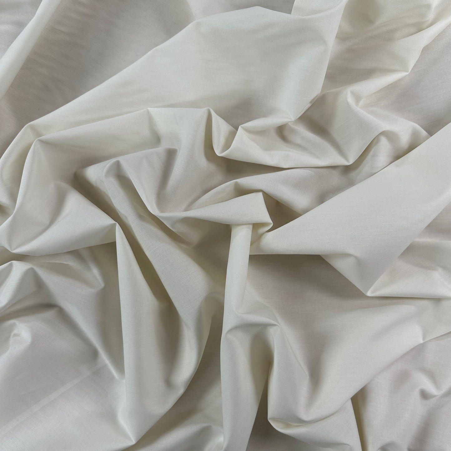 Ivory - Pima Stretch Broadcloth - Film Studio Deadstock