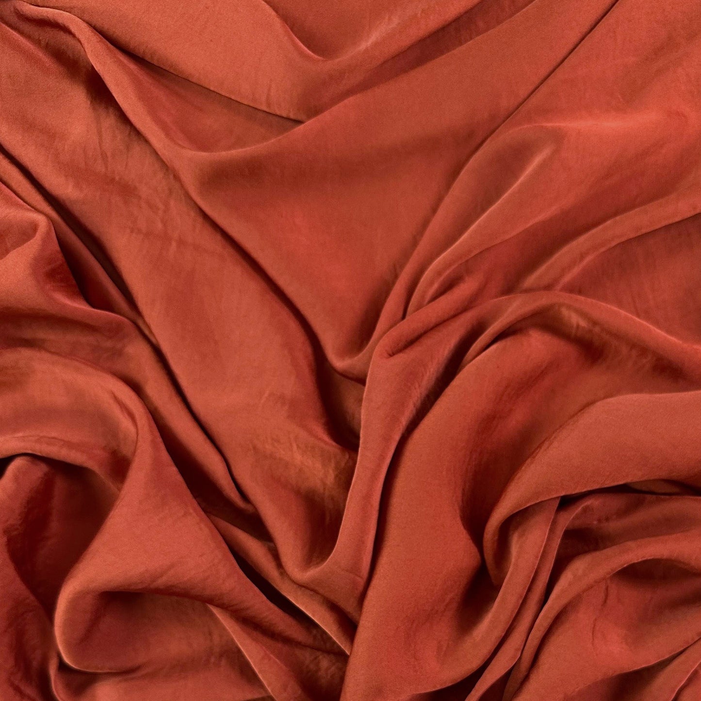Rust - Polyester Satin - Film Studio Deadstock