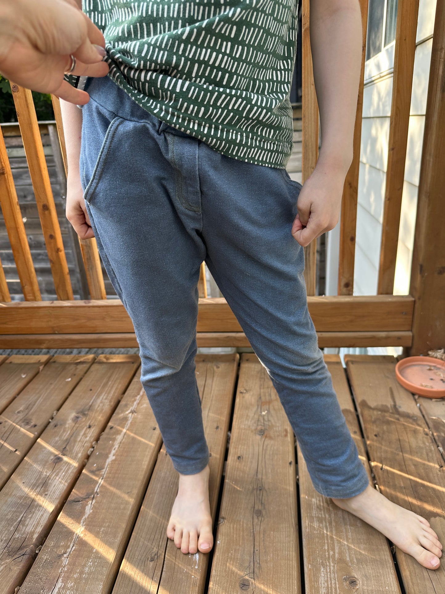 Digital Denim Print - French Terry Knit