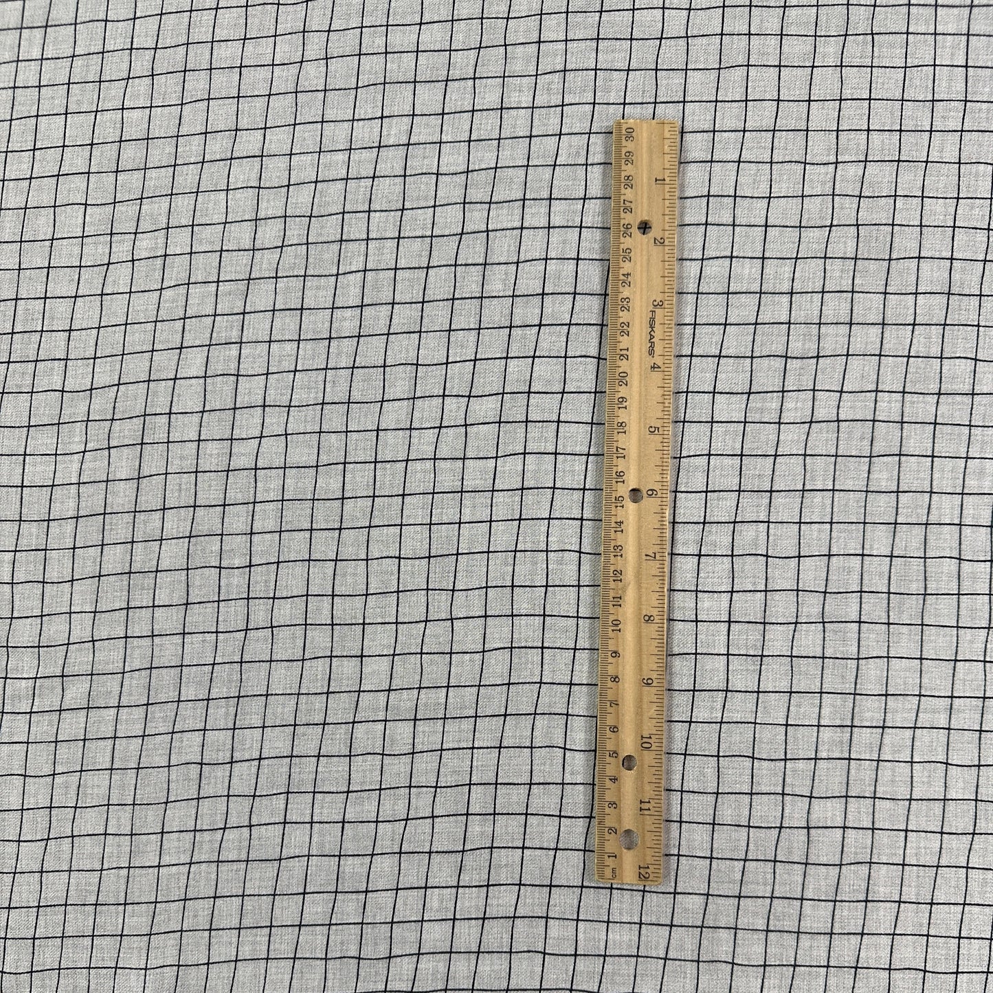 Grey - Viscose Check Print