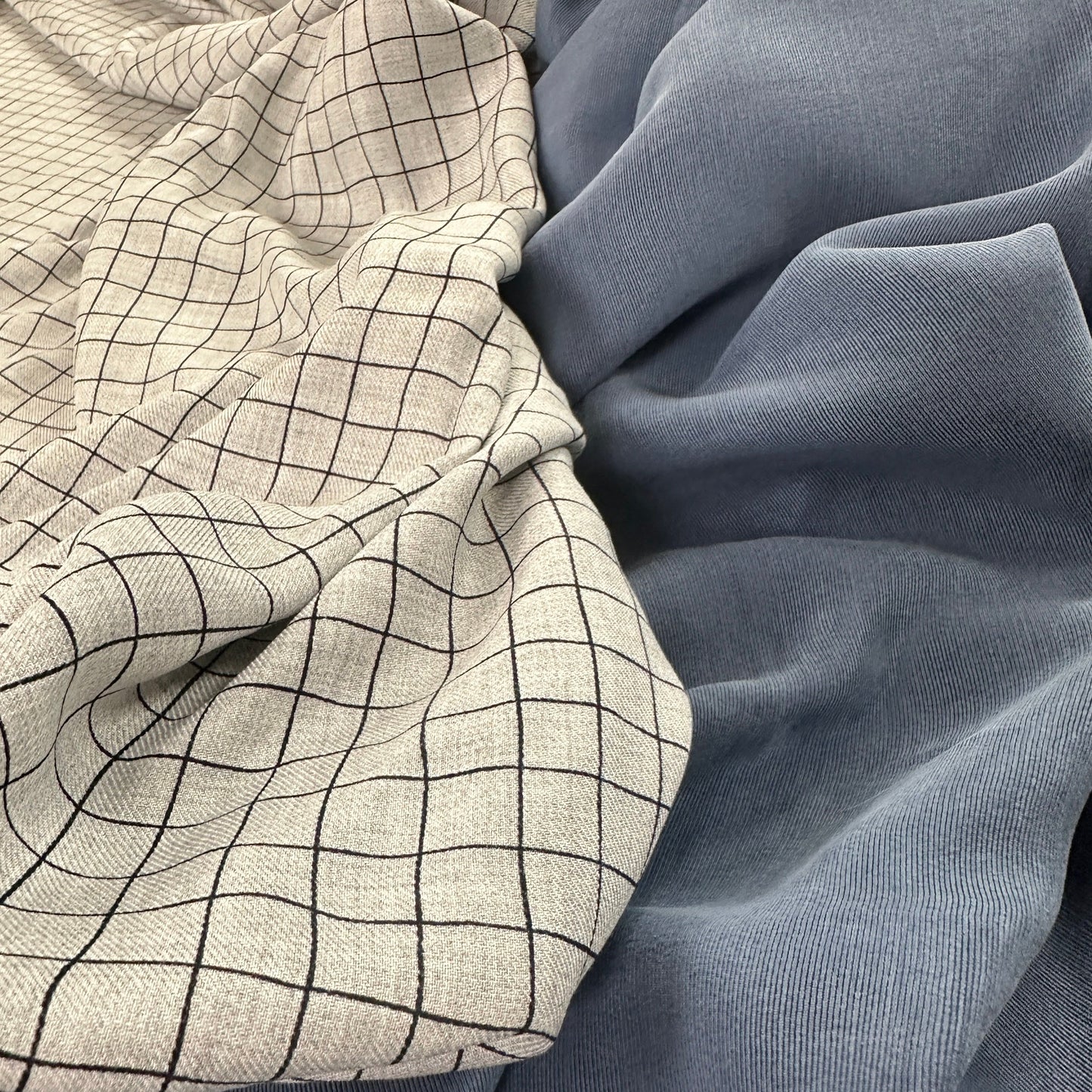 Brushed Cupro Bengaline - Denim