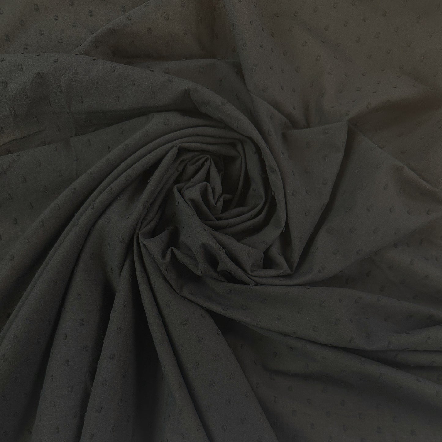 Black - Dotted Swiss Cotton