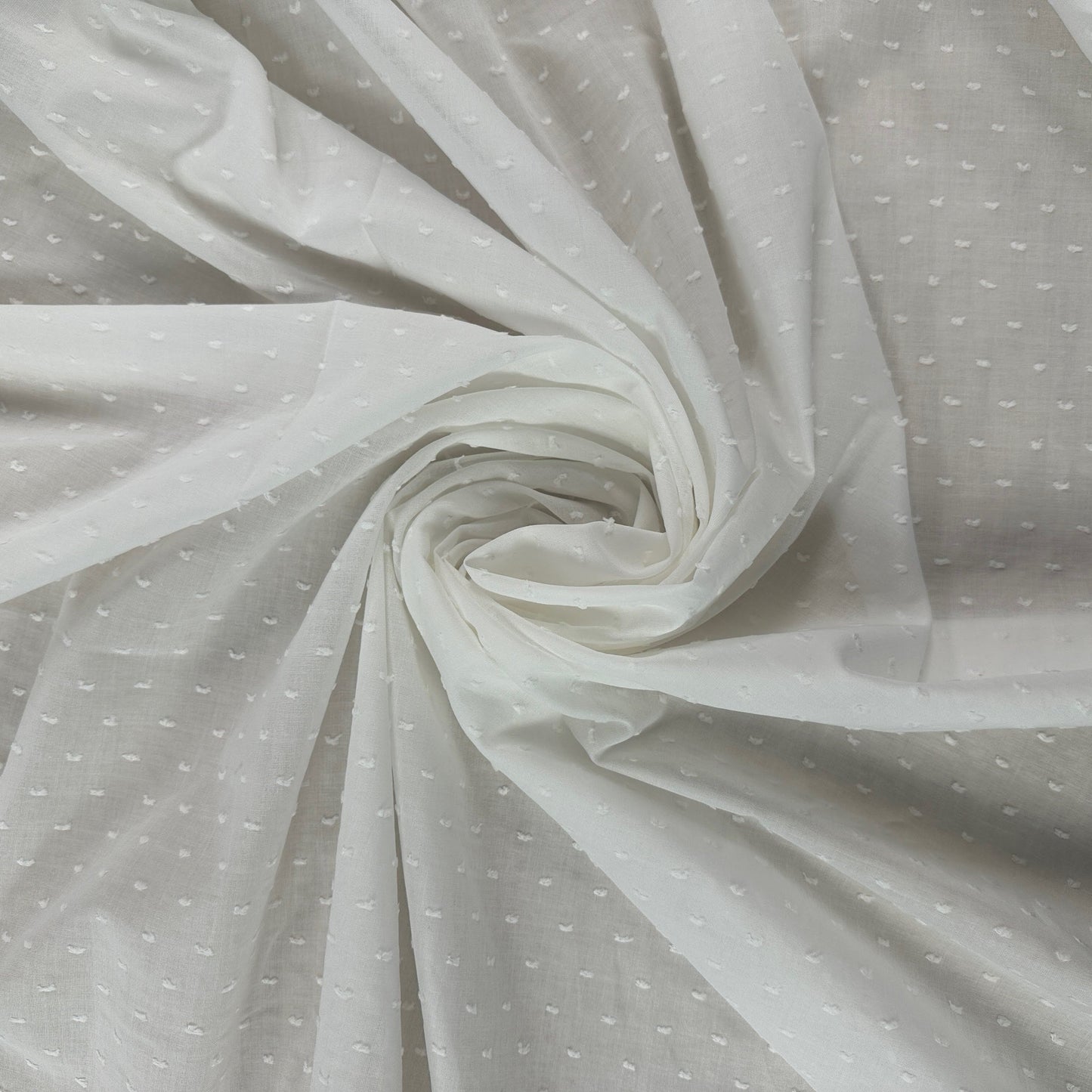 Ivory - Dotted Swiss Cotton