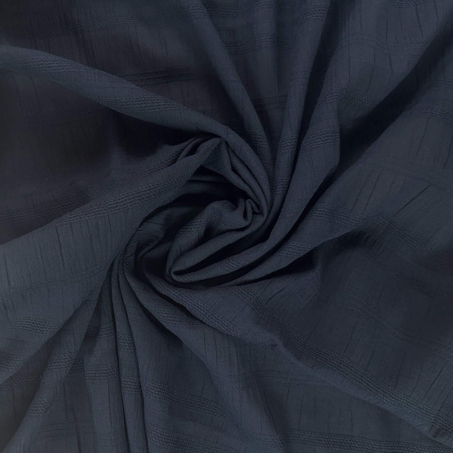 Breezy Textured Cotton - Dark Navy