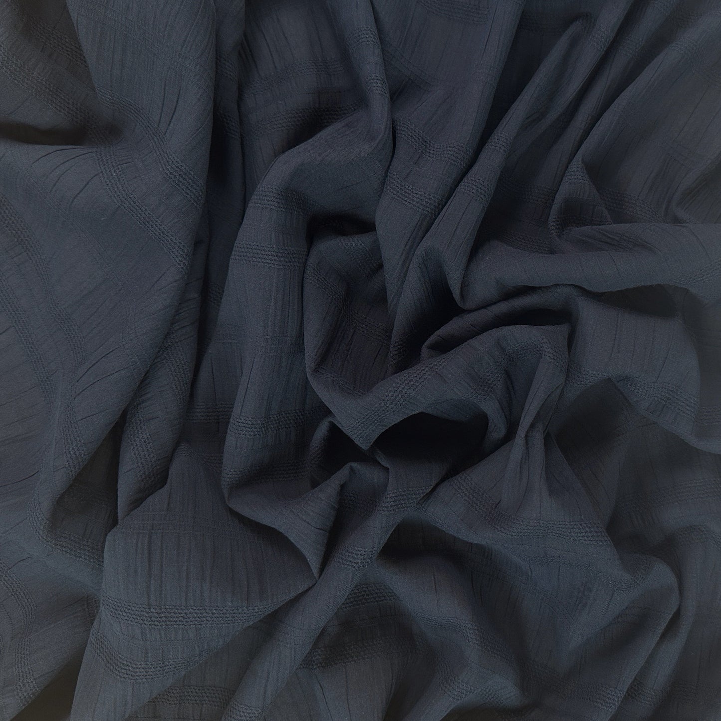 Breezy Textured Cotton - Dark Navy