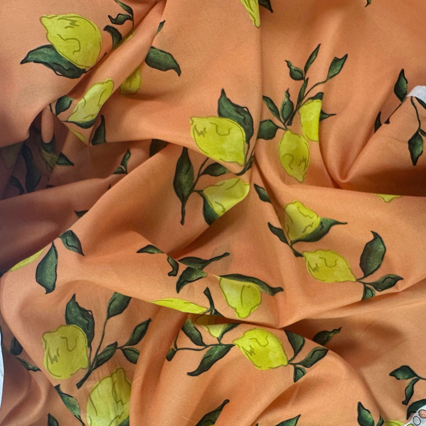 Lemons - Mandarin - Cotton Voile