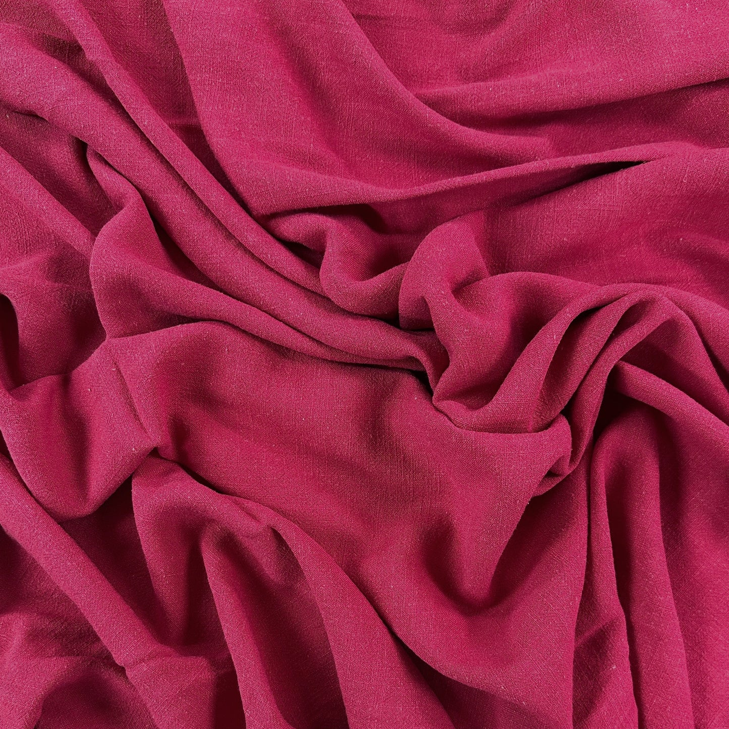 Silky Linen Viscose Noil - Raspberry