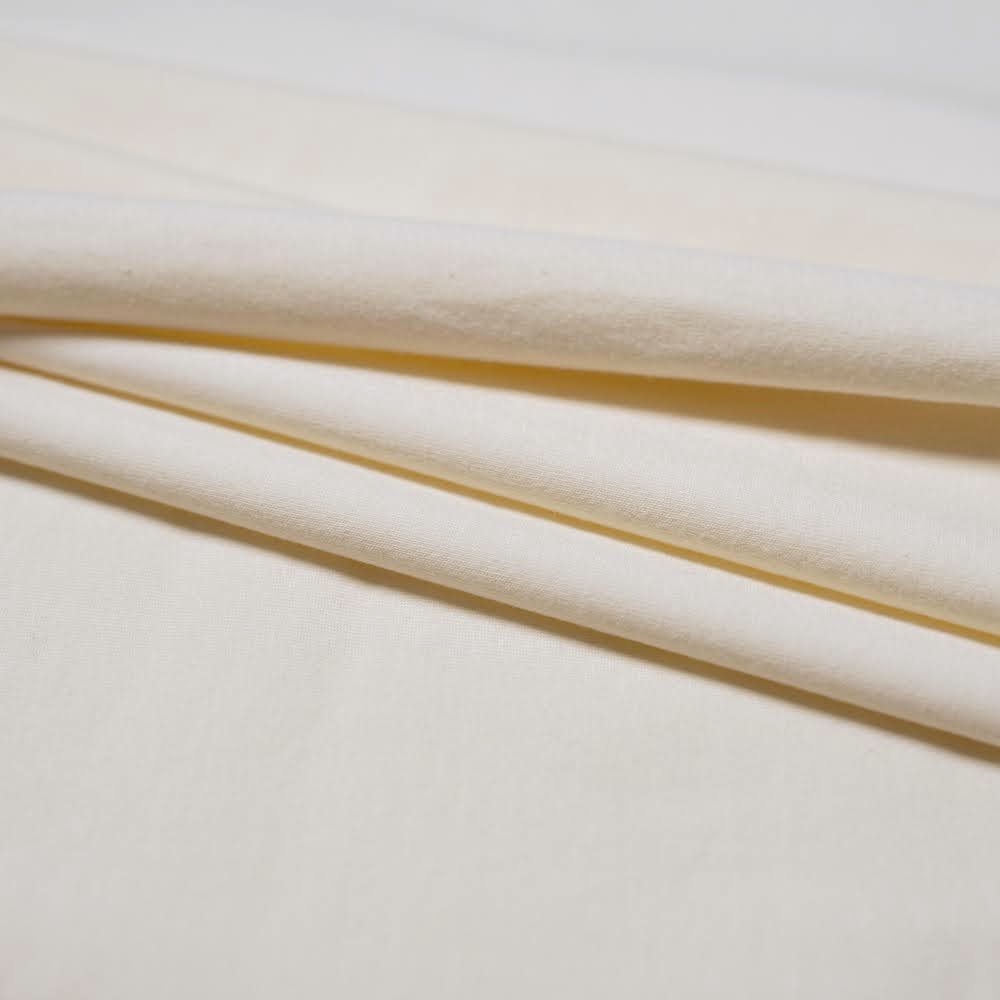 TENCEL™ Lyocell Organic Cotton Spandex Jersey - Vanilla - Natural/Cream