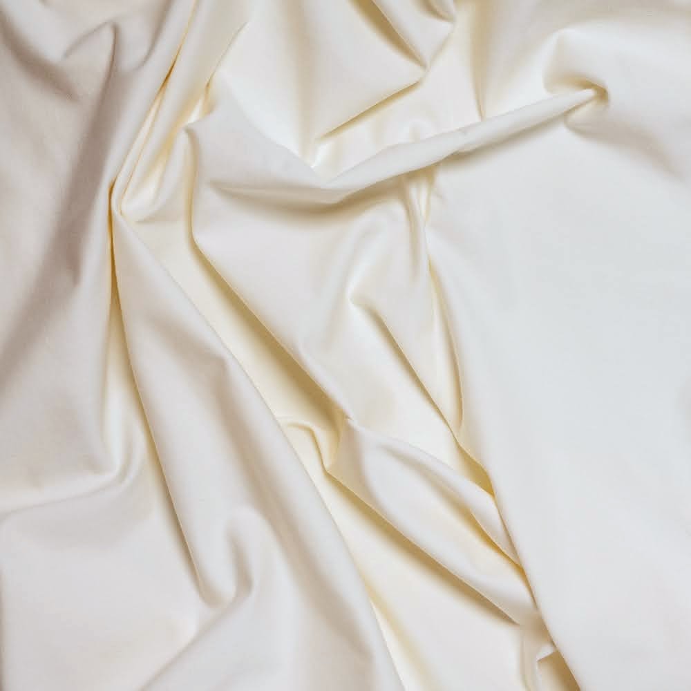 TENCEL™ Lyocell Organic Cotton Spandex Jersey - Vanilla - Natural/Cream