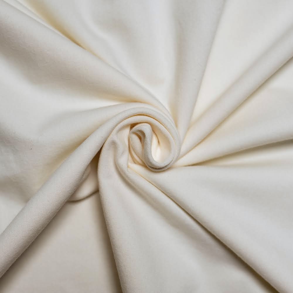 TENCEL™ Lyocell Organic Cotton Spandex Jersey - Vanilla - Natural/Cream