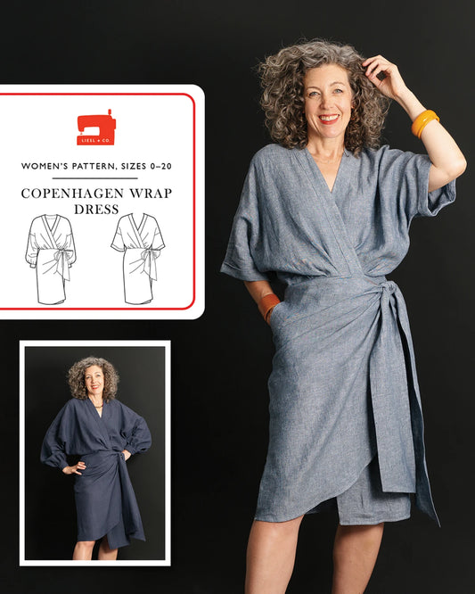 Liesl + Co - Copenhagen Wrap Dress Sewing Pattern