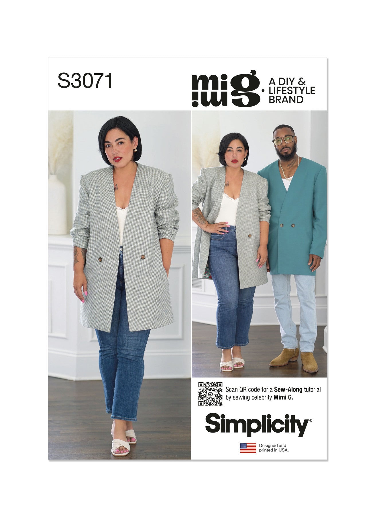 Simplicity - Unisex Blazer by Mimi G Style