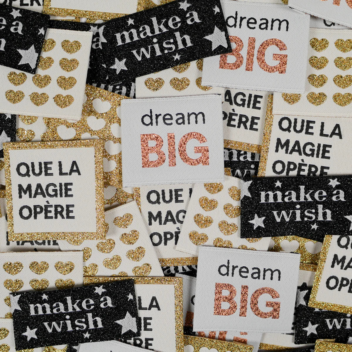 Woven Labels ©ikatee - "Shiny" set - x5