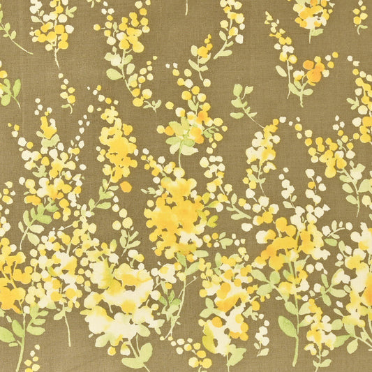 Kokka - Mimosa Hem Border - A - Cotton Poplin Fabric