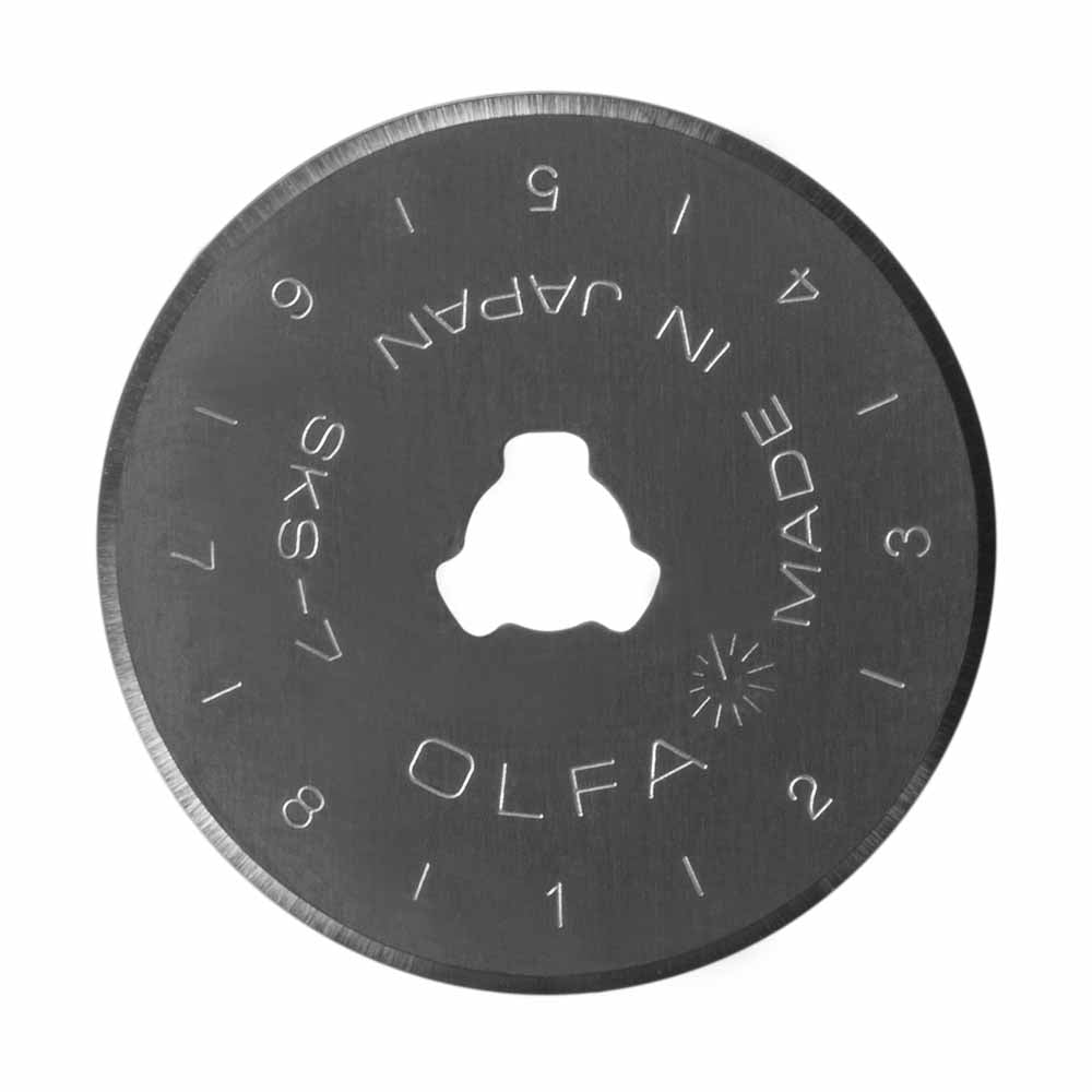 Olfa - 45mm Tungsten Tool Steel Rotary Blades - 5 pack