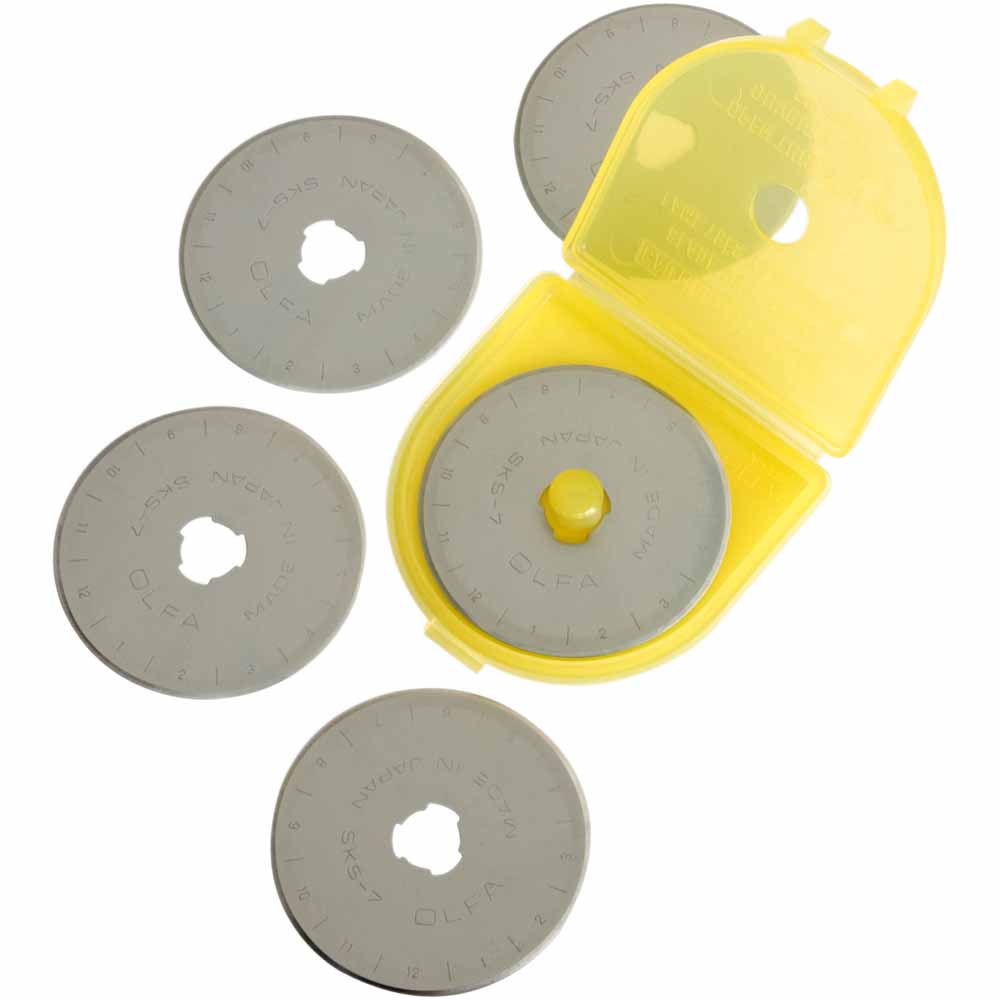 Olfa - 45mm Tungsten Tool Steel Rotary Blades - 5 pack
