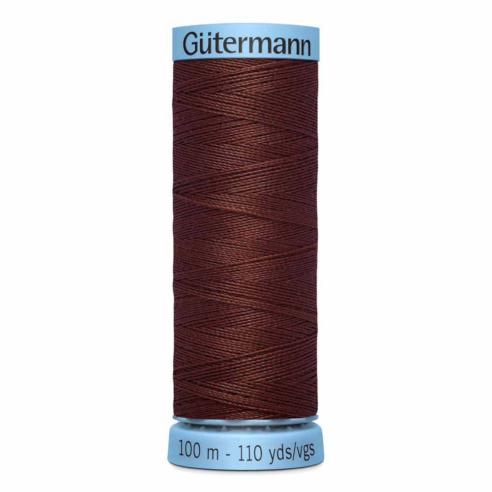Gütermann 100% Spun Silk Thread 100m - Rustic Brown Col.230