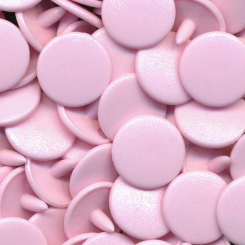 KamSnaps Plastic Snaps Size 20 Pastel Pink B18 Matte Package of 25 Sets - Riverside Fabrics