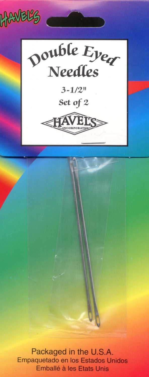 Havels - Double Eye Needles 3 1/2in 2ct