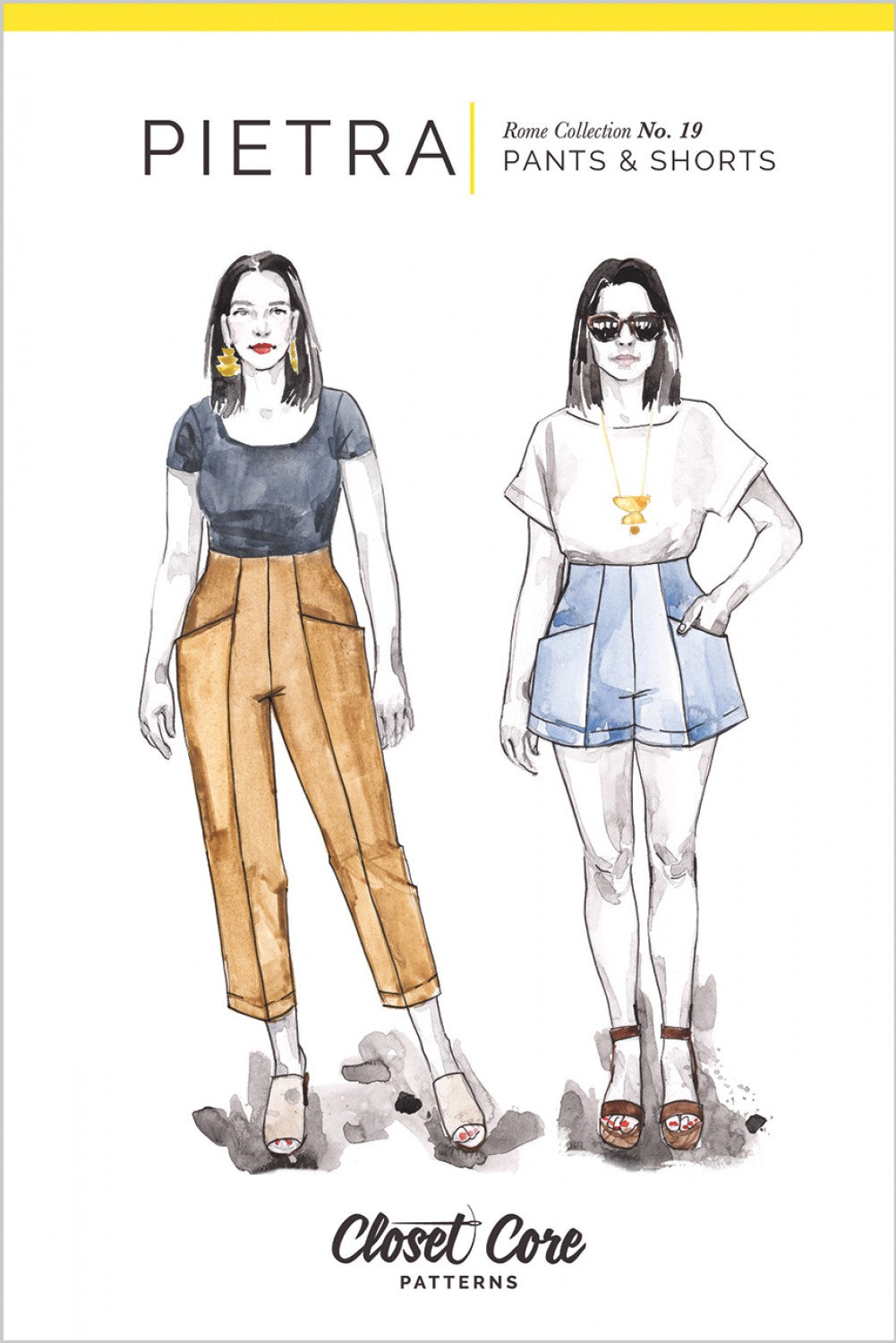 Pietra Pants & Shorts - By Closet Core Patterns