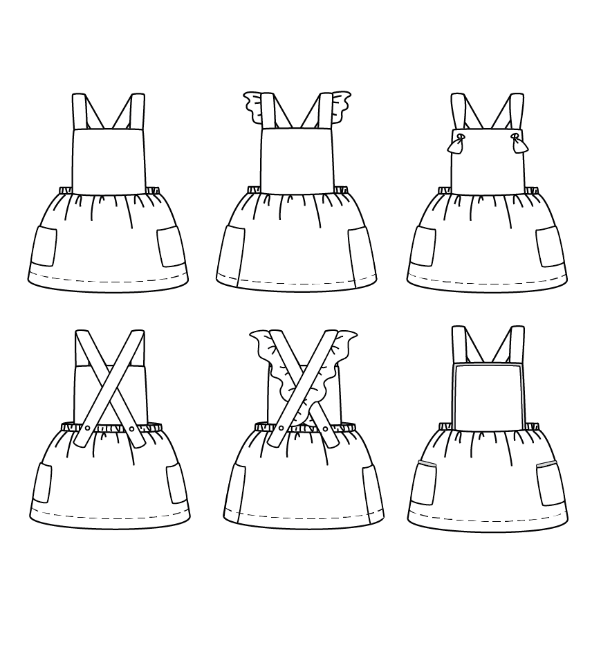 Ikatee - MILANO Dress - Babies 6M-4Y - Paper Sewing Pattern